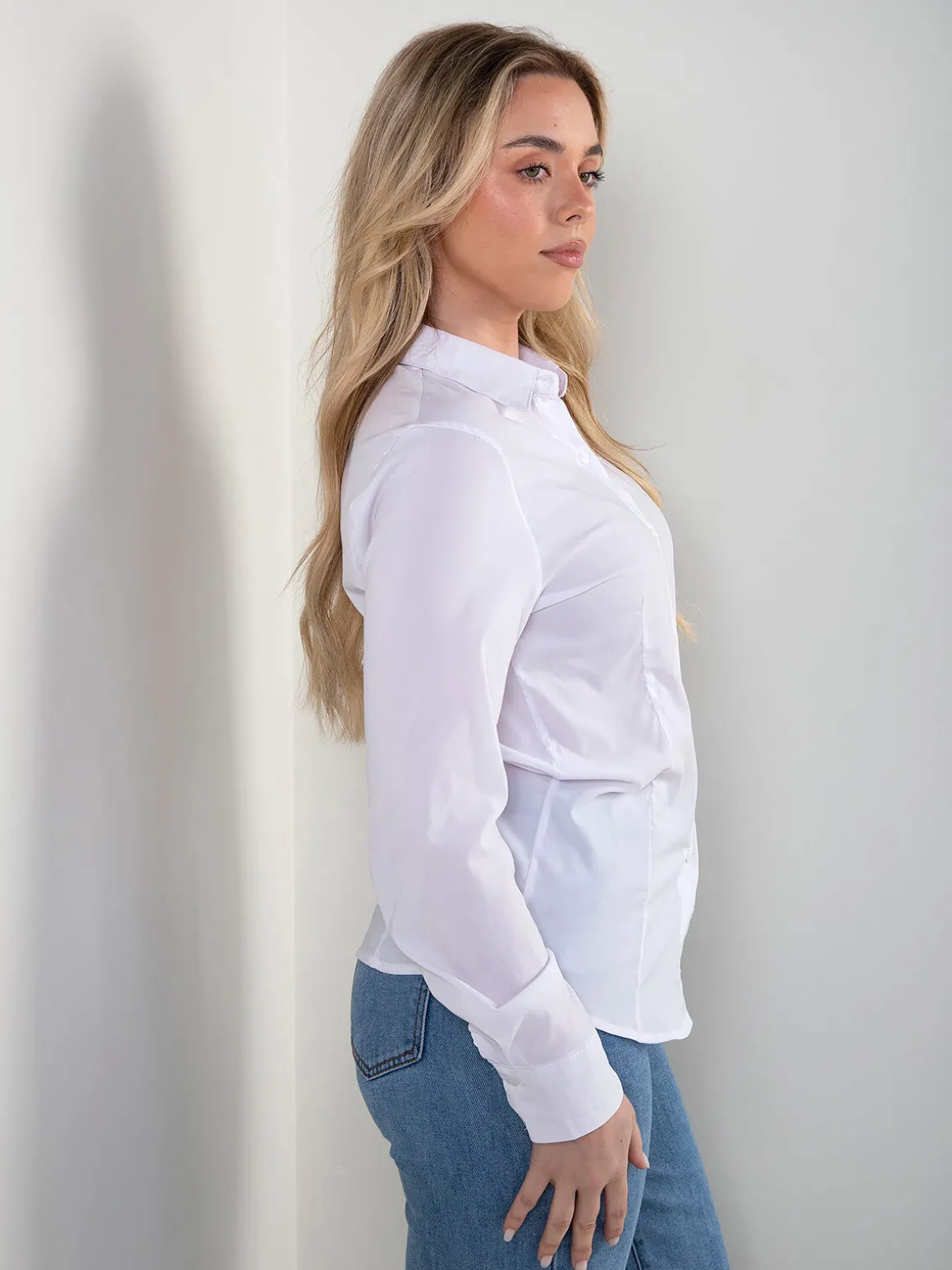 Camisa branca manga comprida