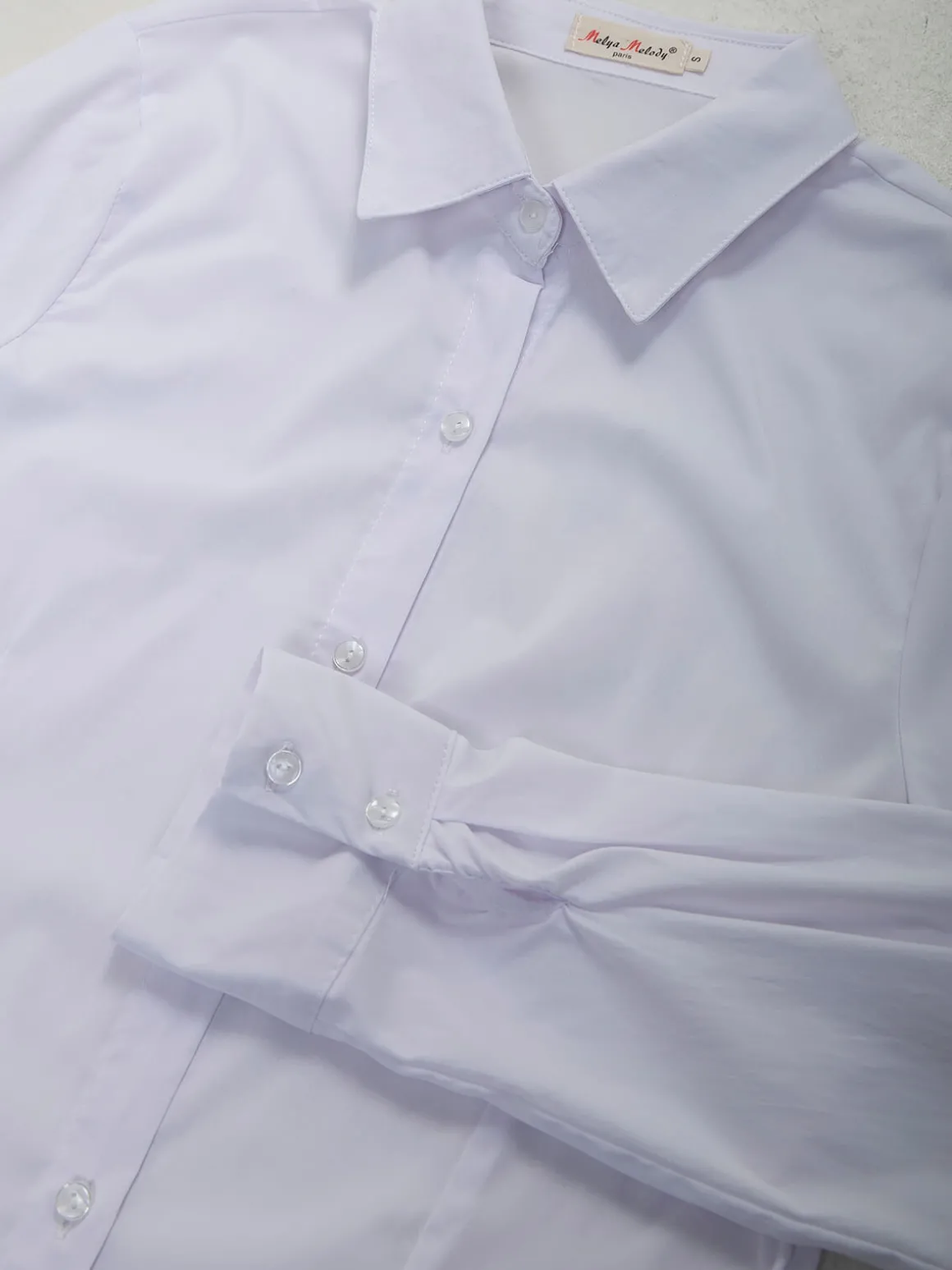 Camisa branca manga comprida