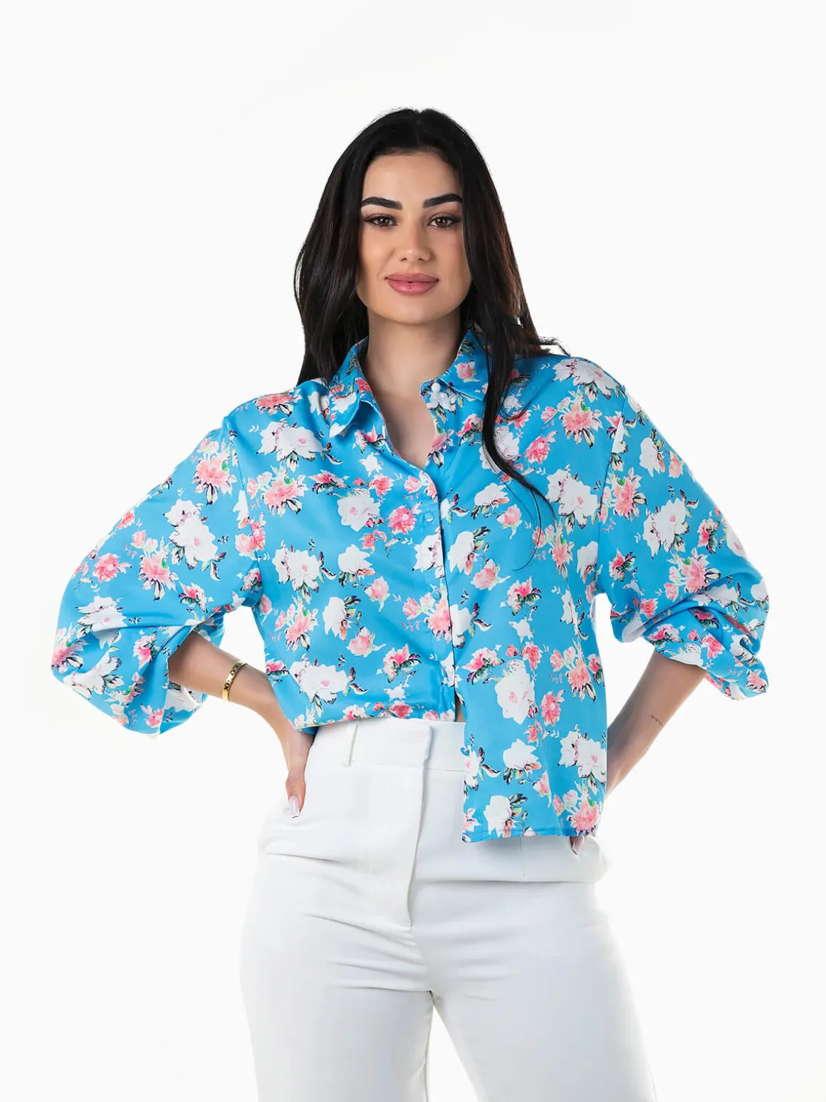 Camisa com estampado floral