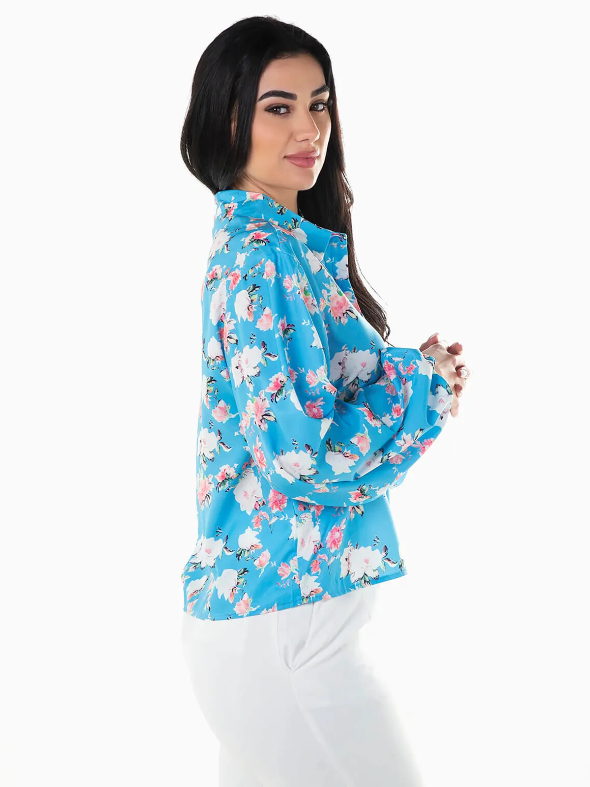 Camisa com estampado floral