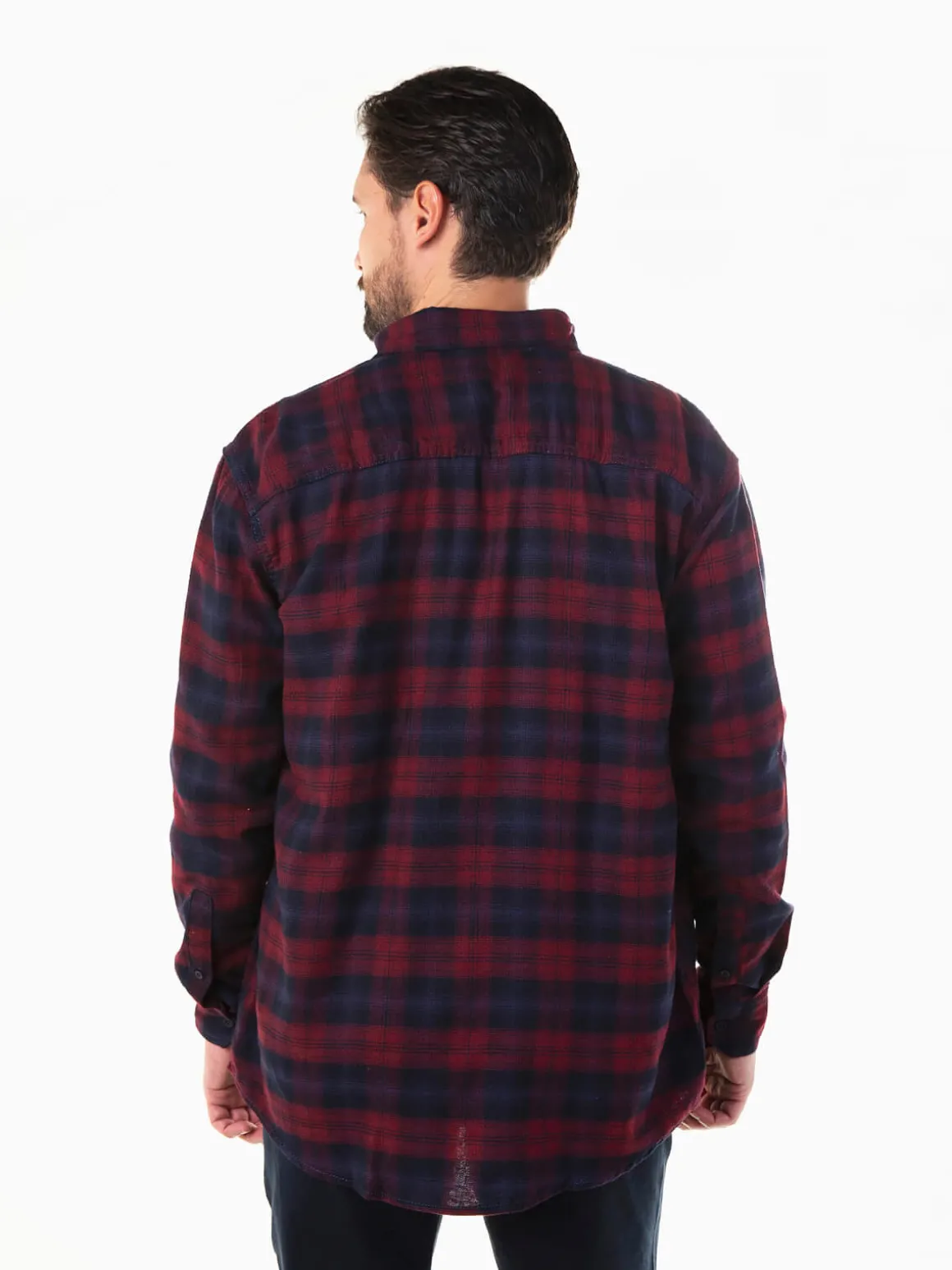 Camisa flanela xadrez com bolso