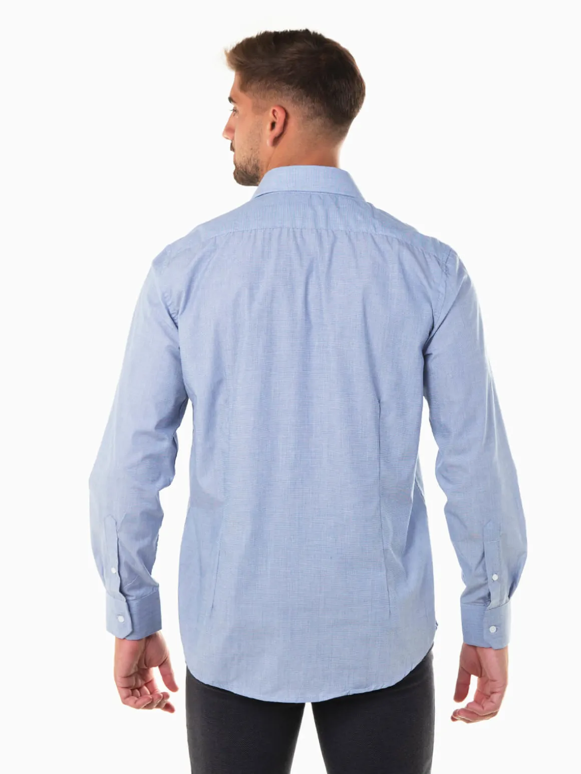 Camisa regular fit azul