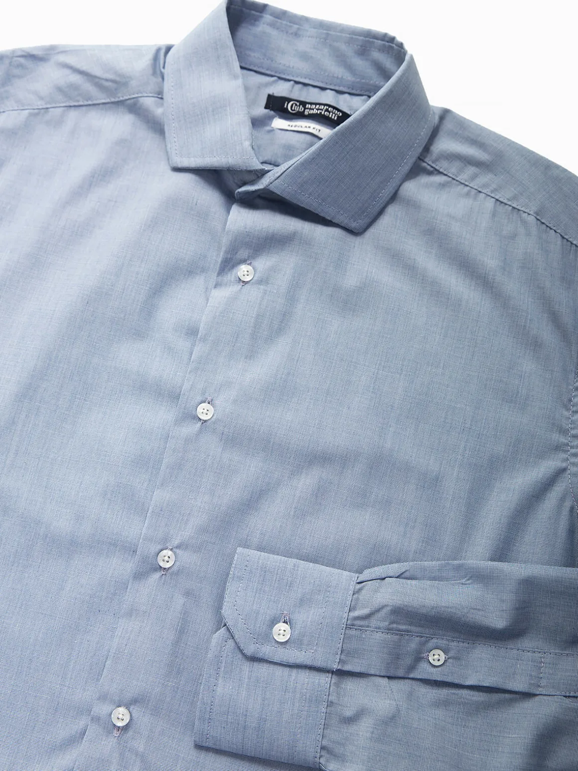 Camisa regular fit azul