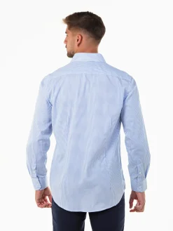 Camisa regular fit azul bebé