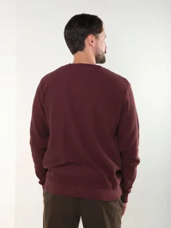 Camisola bordeaux malha estruturada