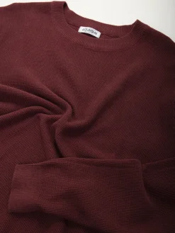 Camisola bordeaux malha estruturada