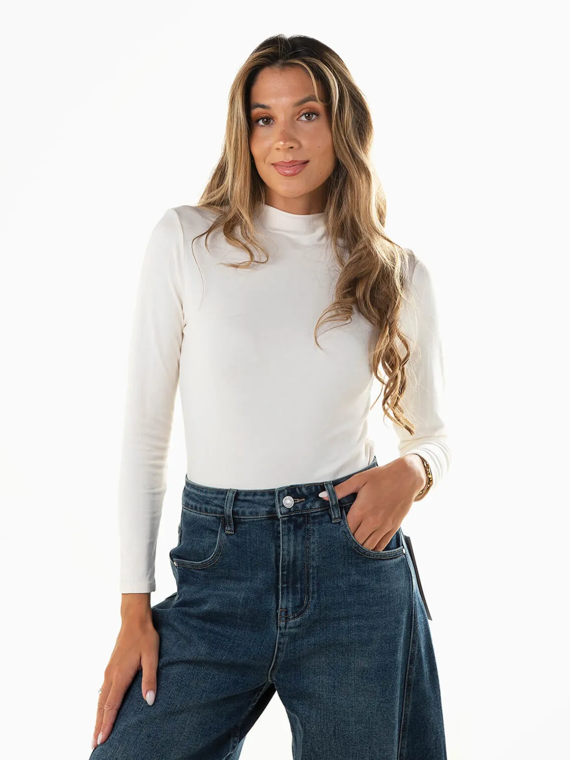 Camisola básica gola subida