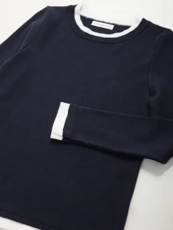 Camisola com detalhe em contraste