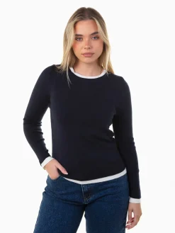 Camisola com detalhe em contraste