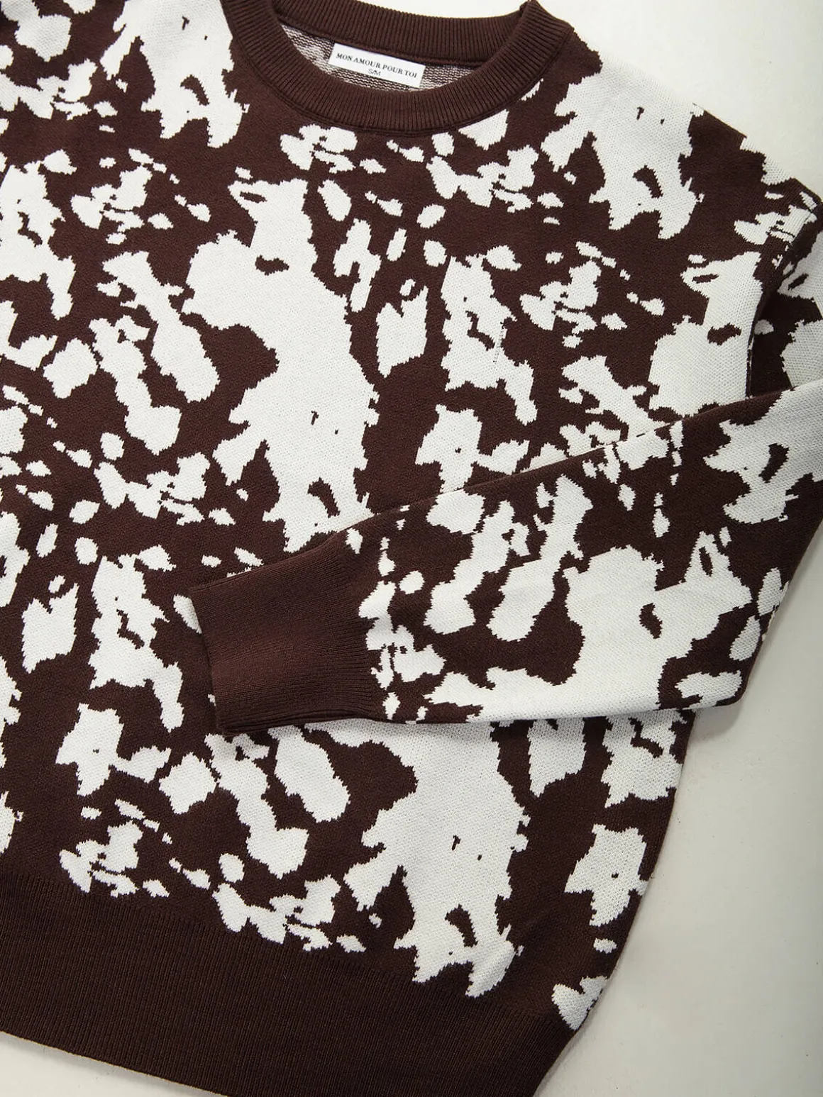 Camisola de malha animal print