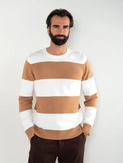 Camisola de malha color block