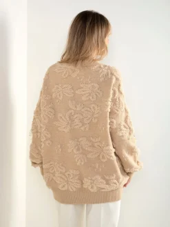 Camisola de malha com aplicação floral