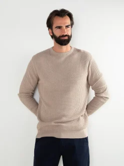 Camisola de malha com textura