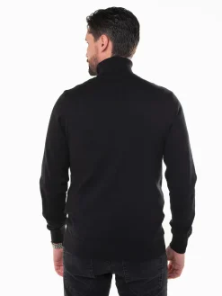 Camisola gola alta malha fina