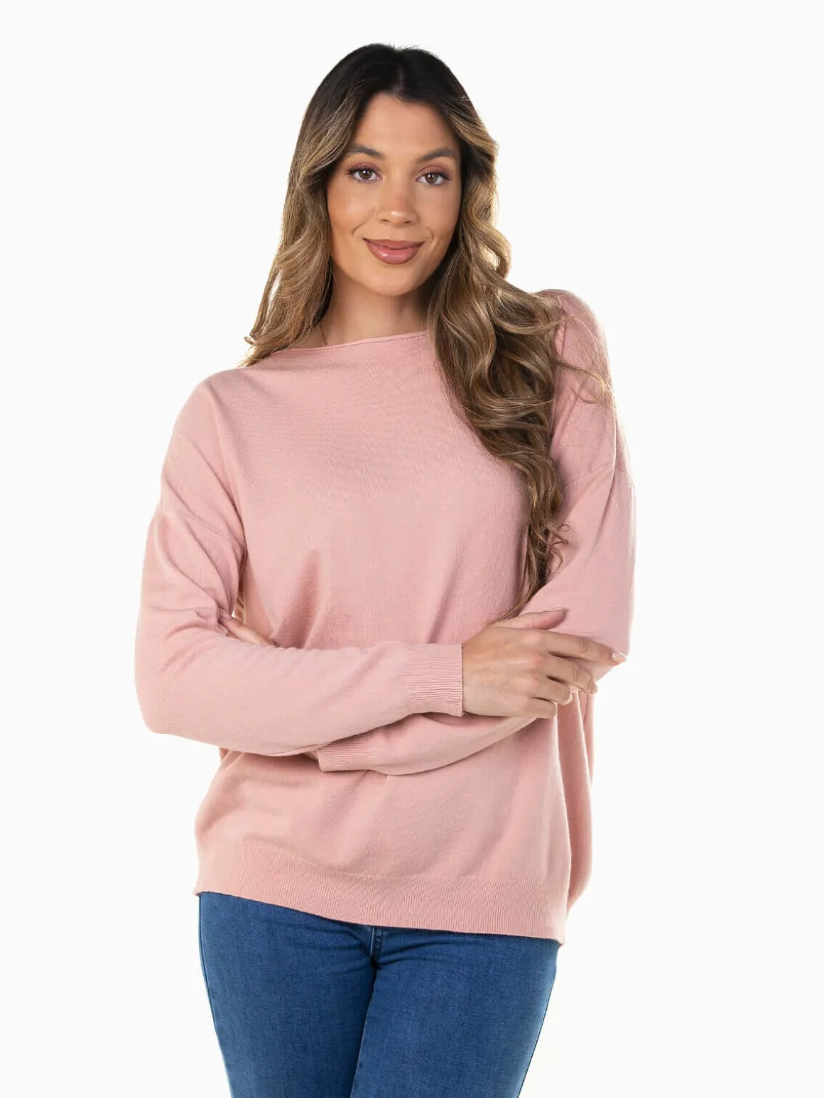 Camisola malha acabamento rolling