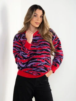 Camisola malha animal print