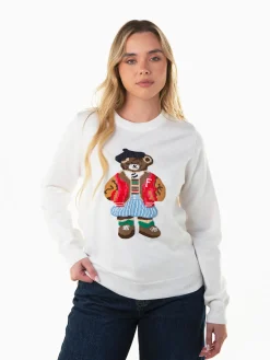 Camisola malha bordado urso