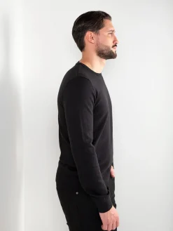 Camisola malha básica gola redonda