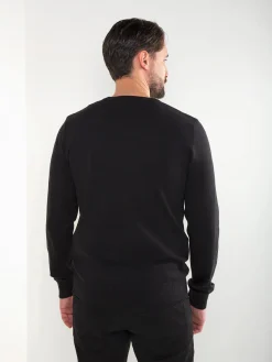 Camisola malha básica gola redonda