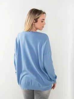 Camisola malha com acabamento rolling