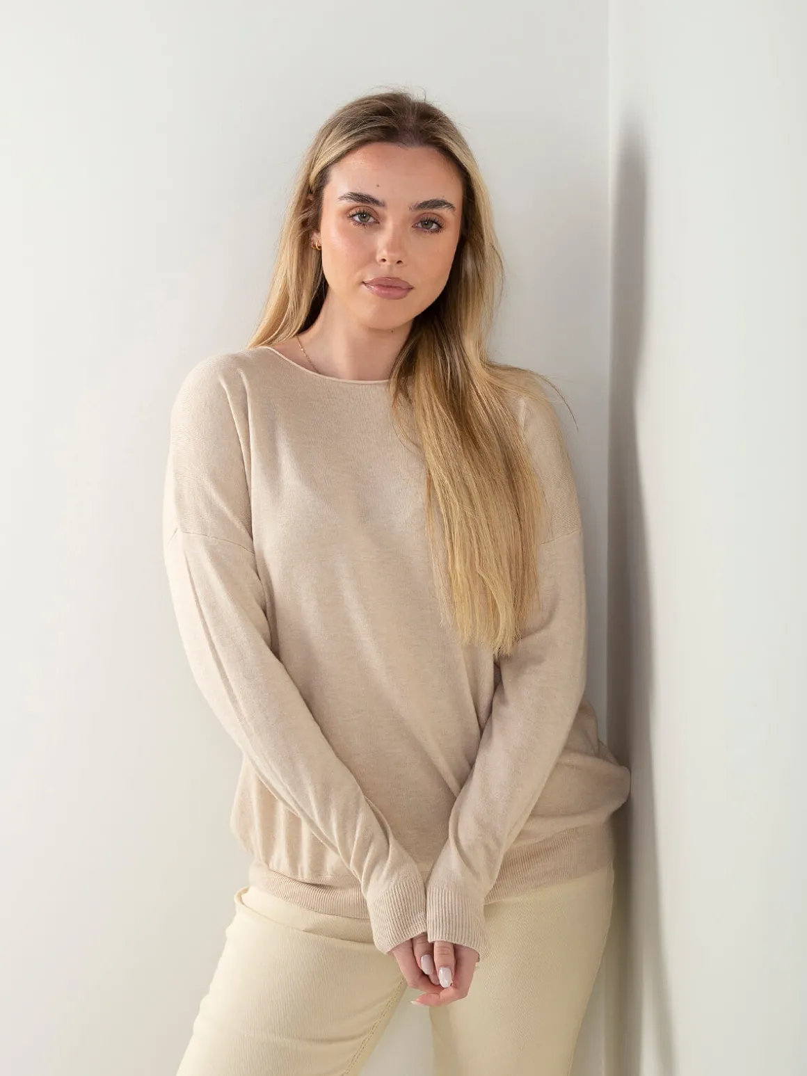 Camisola malha com acabamento rolling