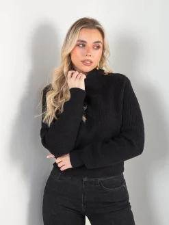 Camisola malha com botões no ombro