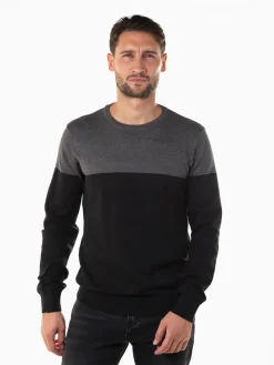 Camisola malha com color block