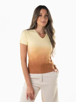 Camisola malha com degradê