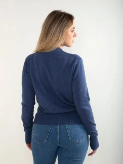 Camisola malha com detalhe cruzado