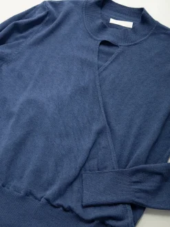 Camisola malha com detalhe cruzado