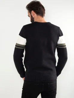 Camisola malha com detalhe losangos