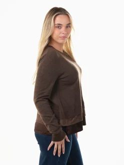 Camisola malha com efeito blusa