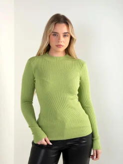 Camisola malha com gola perkins