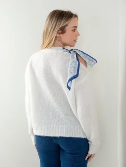 Camisola malha com lenço