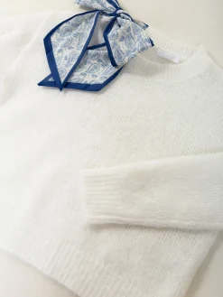 Camisola malha com lenço