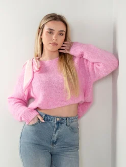 Camisola malha com lenço