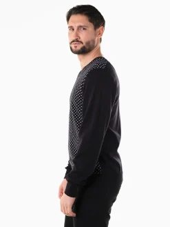 Camisola malha com micro padrão