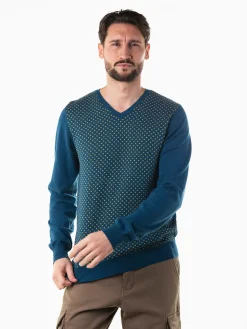 Camisola malha com micro padrão