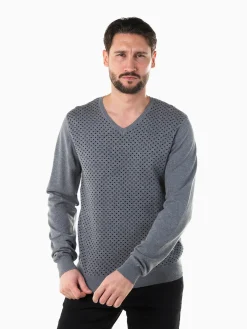 Camisola malha com micro padrão