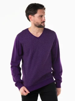 Camisola malha com micro padrão