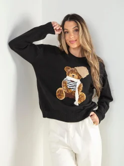 Camisola malha com ursinho