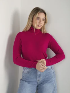 Camisola malha fina acabamento rolling