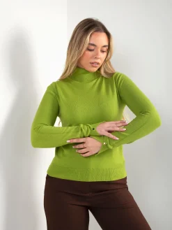 Camisola malha fina com abertura