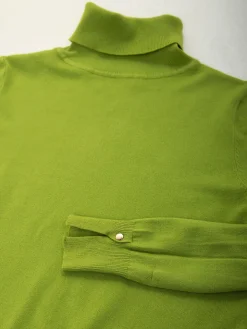 Camisola malha fina com abertura