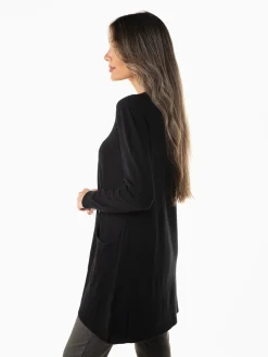 Camisola malha fina com bolsos