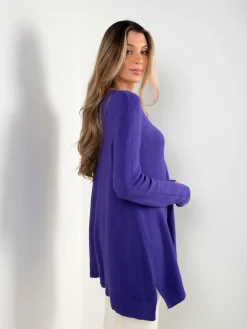 Camisola malha fluída em V