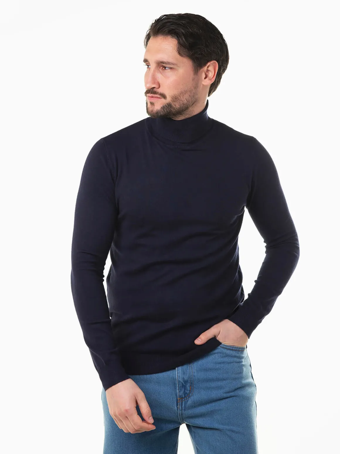 Camisola malha gola alta