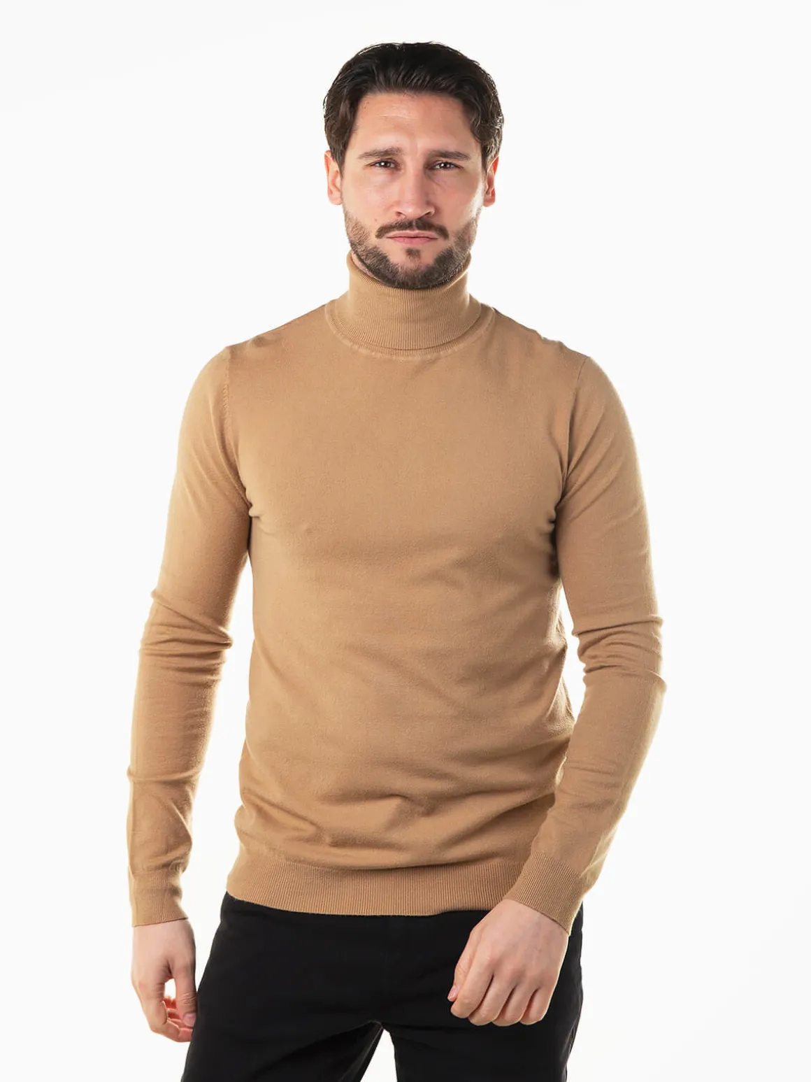 Camisola malha gola alta