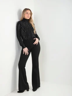 Camisola malha gola alta com strass