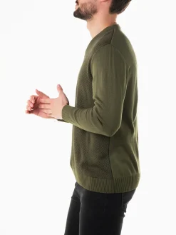 Camisola malha gola em V